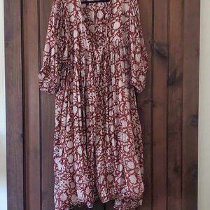 Daughters of India Kyra Midi Dress in Caramel (XL)